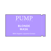 PUMP BLONDE HAIR MASK SACHET SAMPLE - Pump Haircare