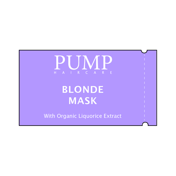 PUMP BLONDE HAIR MASK SACHET SAMPLE - Pump Haircare